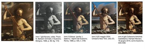 Nettuno sulle onde dell'oceano